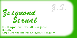 zsigmond strudl business card